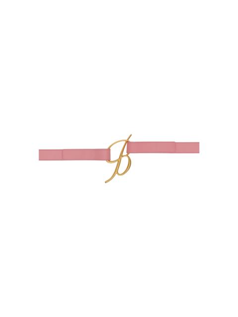 Pink Logo Buckle Belt