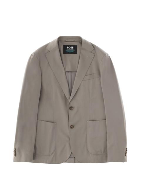 button leather jacket