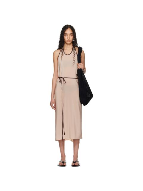 SSENSE Exclusive Pink Apron Wrap Midi Dress