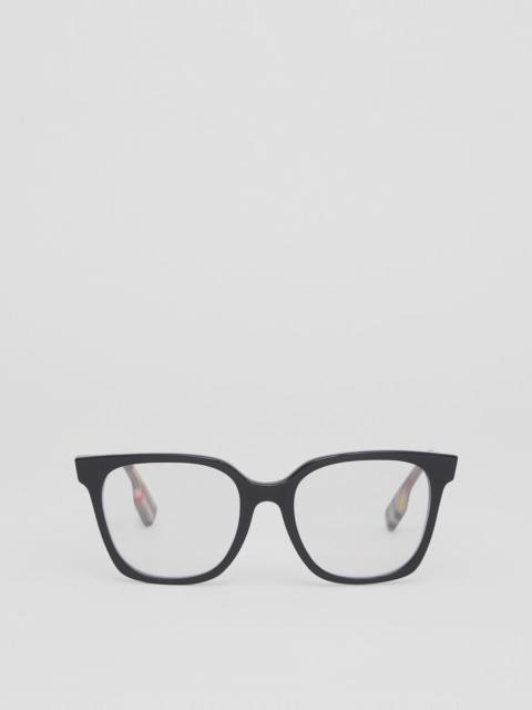 Vintage Check Bio-acetate Square Optical Frames