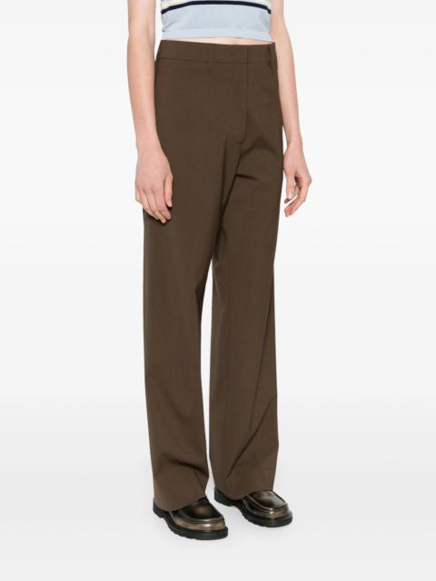 Miu Miu Wool-blend Straight-leg Trousers