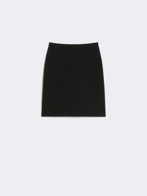 Short cady skirt - BLACK
