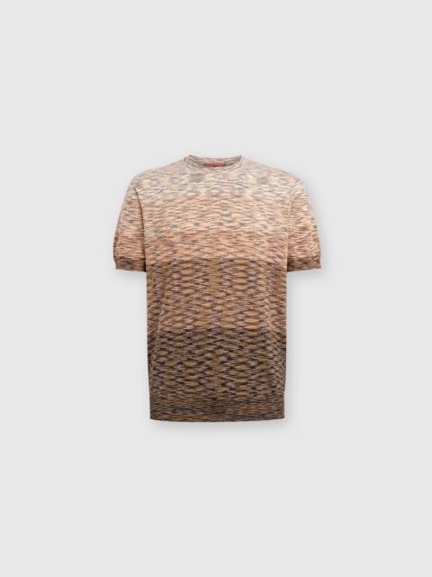 Cotton slub knit T-shirt