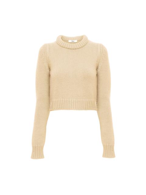 CROPPED SWEATER IN CASHMERE BLEND