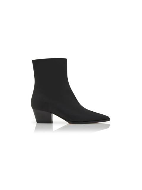 Black Nubuck Ankle Boots