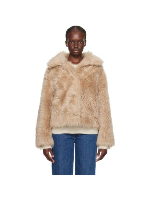 Beige Buttoned Jacket