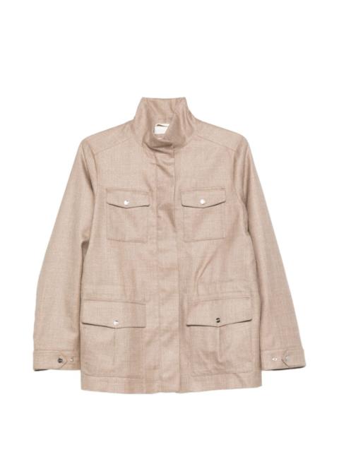 buttoned pocket jacket