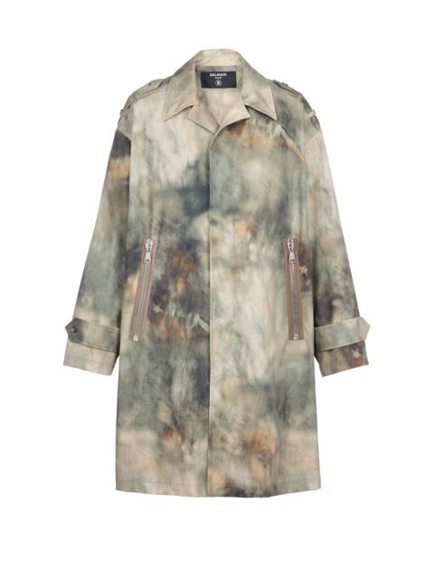 Desert print cotton coat