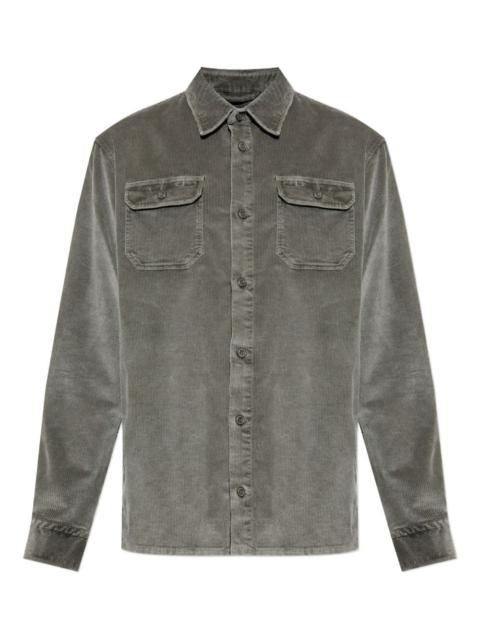 corduroy double-pocket shirt