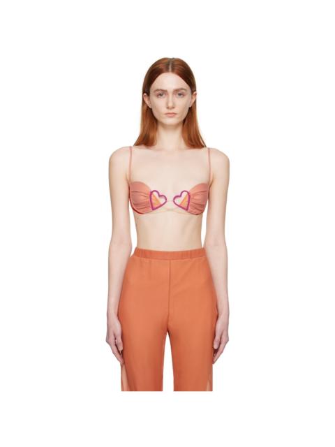 Pink Heart Bra