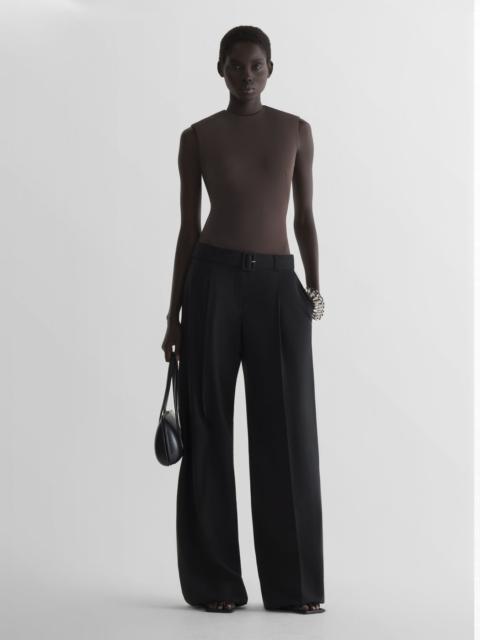 Wide belted trousers