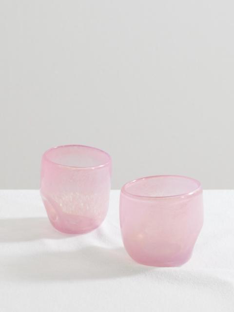 Thaw Set-of-two Recycled-glass Cups