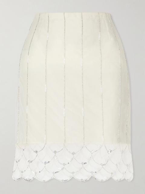 Triumph Embellished Silk-organza Skirt