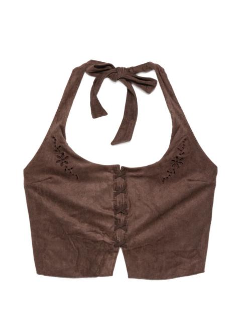 Delilah tie-detail bikini top