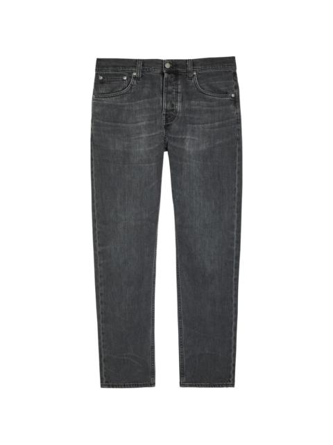 Ollie buttoned denim straight-leg jeans
