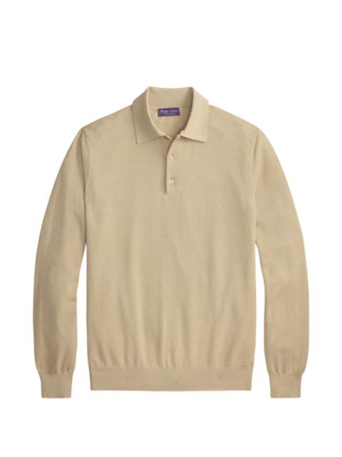 logo-detail polo shirt