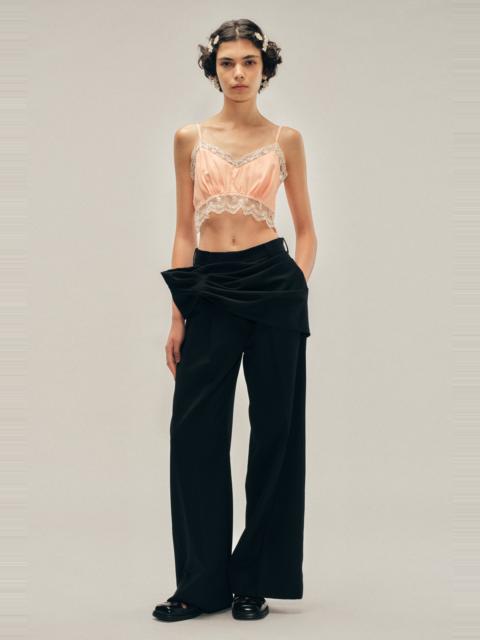 Gathered Flower Sash Trousers