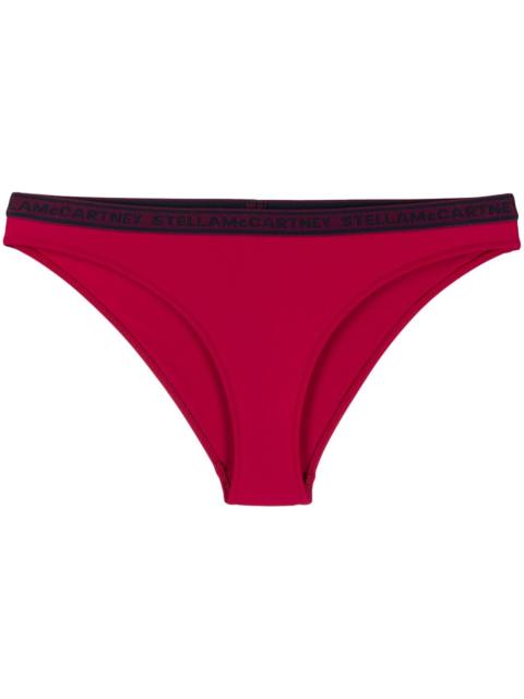 logo-trim bikini bottoms