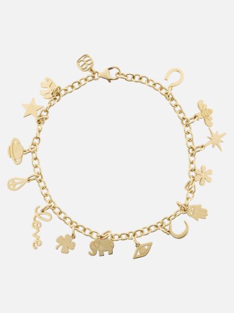14kt gold charm bracelet