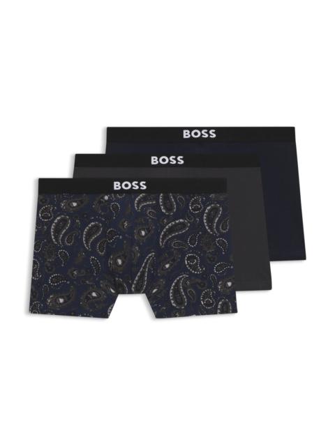 THREE-PACK OF BOXER BRIEFS IN STRETCH COTTON