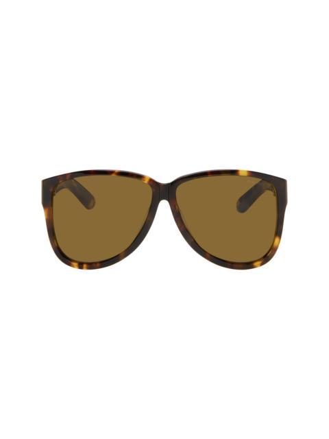 Brown Aviator Sunglasses