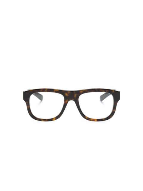rectangle-frame glasses