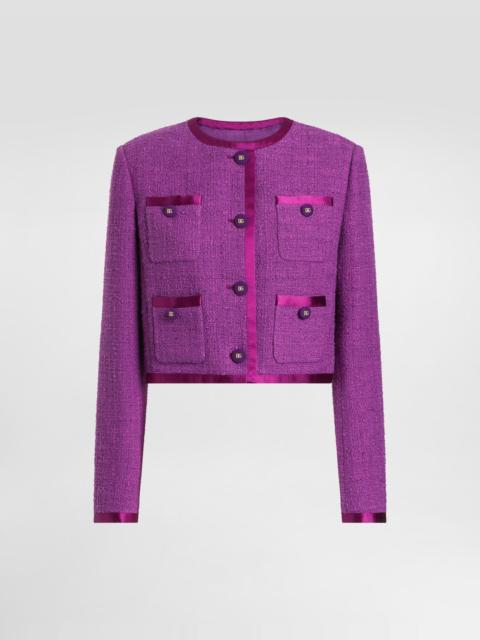 Single-breasted jacket in rachel tweed