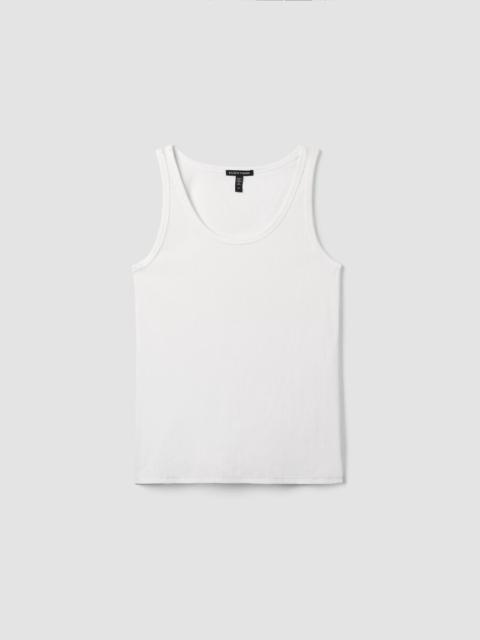 Organic Cotton Stretch Rib Slim Tank