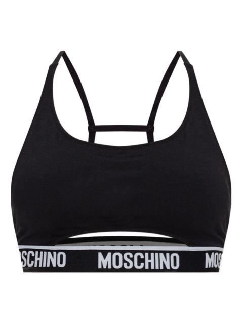 Z-logo cut-out crop top