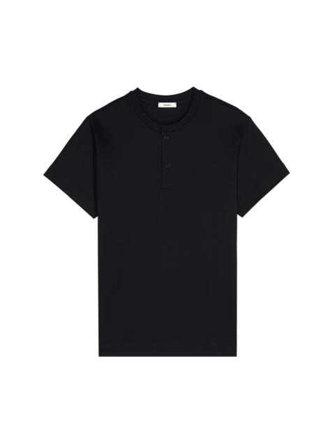Mens DNA Henley T-Shirt - Black