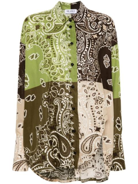 paisley-print cotton shirt