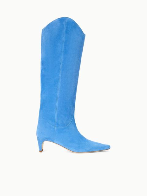 STAUD WESTERN WALLY BOOT STAUD BLUE SUEDE