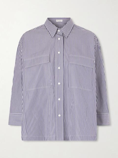 Striped Cotton-poplin Shirt