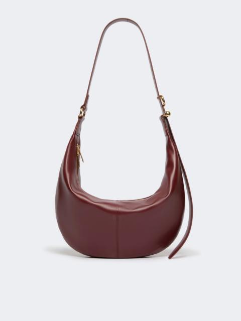 Nappa leather hobo bag - BORDEAUX