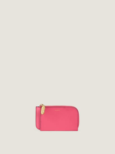 LUCKY CHARMS ZIPPED CARD HOLDER IN BOX LEATHER