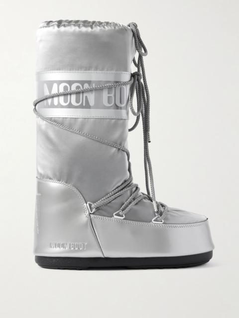 Icon Glance metallic shell and PVC snow boots Silver