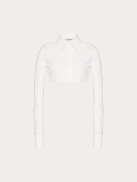 COMPACT POPELINE BLOUSE