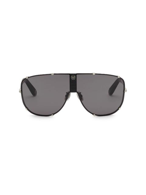 Stud pilot-frame sunglasses