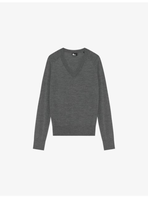 V-Neck Wool Knitted Jumper