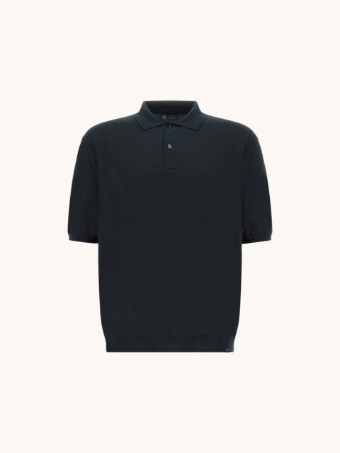POLO SHIRT IN SILK AND COTTON