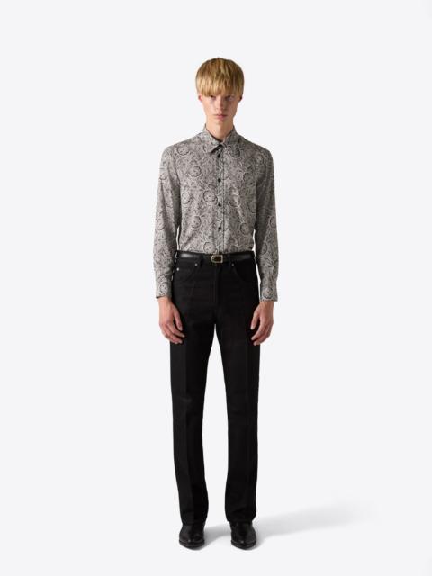 SHIRT 01 BLACK PAISLEY