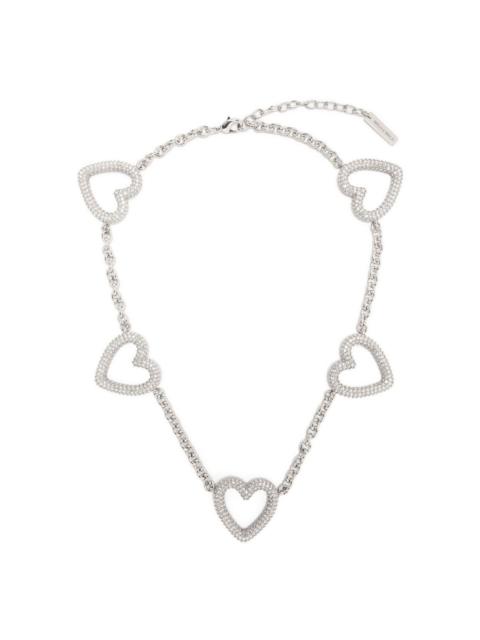 heart-shape crystal necklace