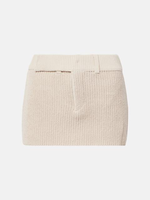 Caeli cotton-blend miniskirt