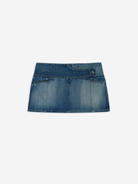 Yoke Denim Skirt