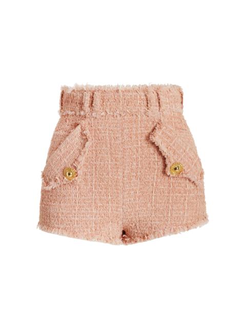 Tweed Mini Shorts pink