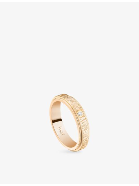 Possession 18ct Rose-Gold And 0.02ct Brilliant-Cut Diamond Ring