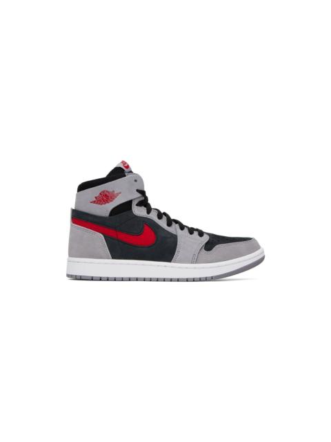 Gray & Red Air Jordan 1 Zoom Comfort 2 Sneakers