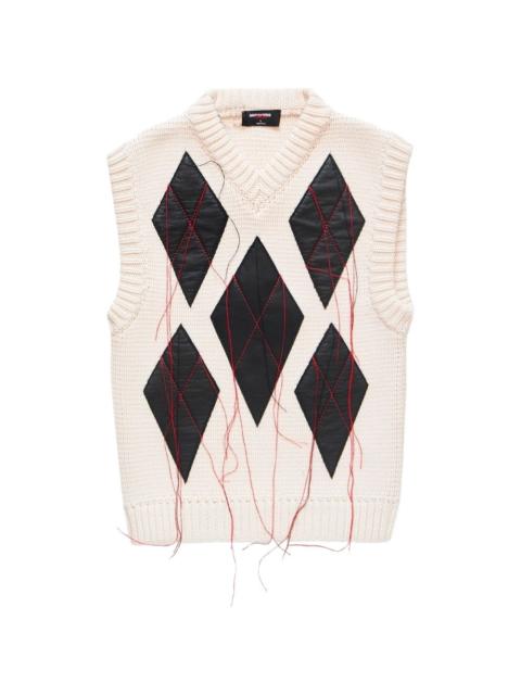 x Magliano argyle knit vest