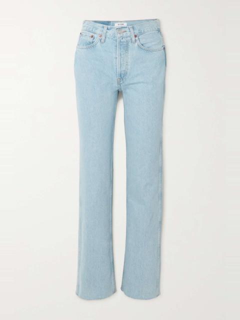 90s high-rise straight-leg jeans