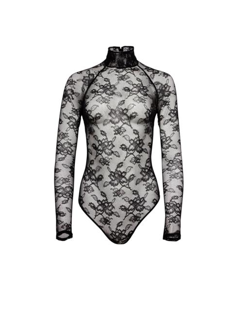 High Neck Lace Bodysuit